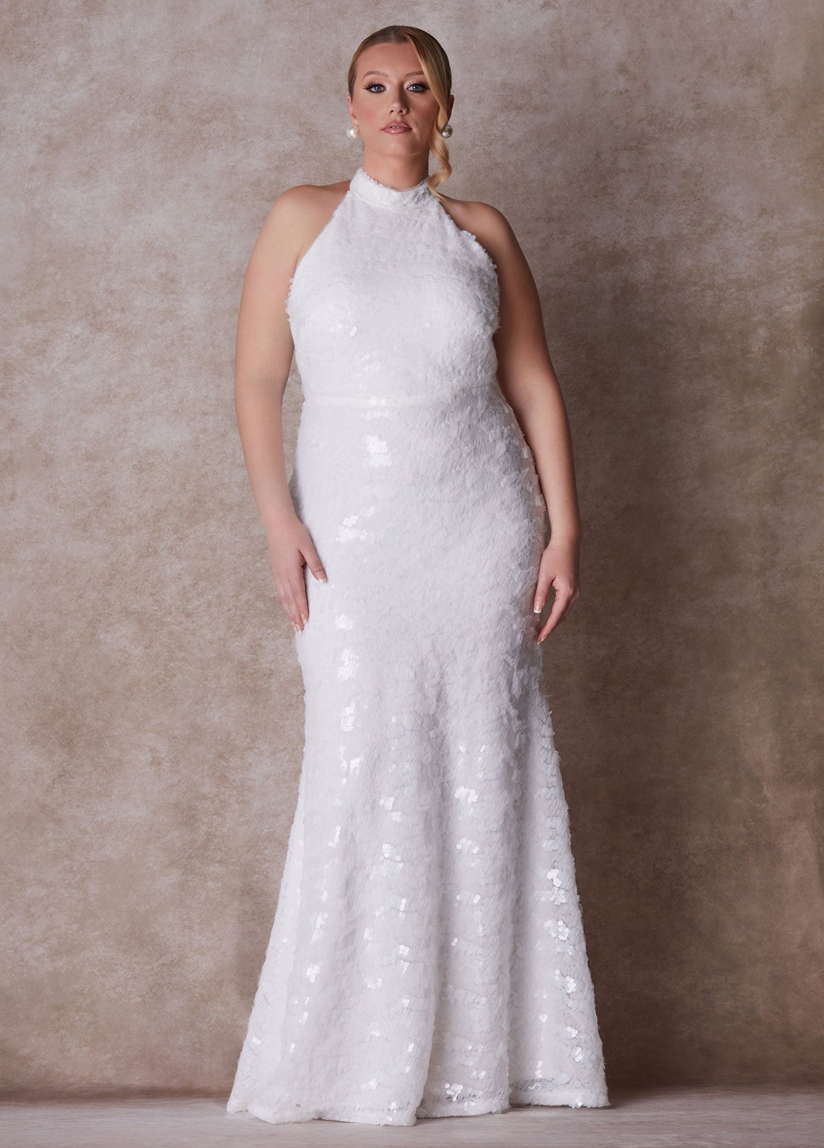 The Chloe Halter Wedding Gown