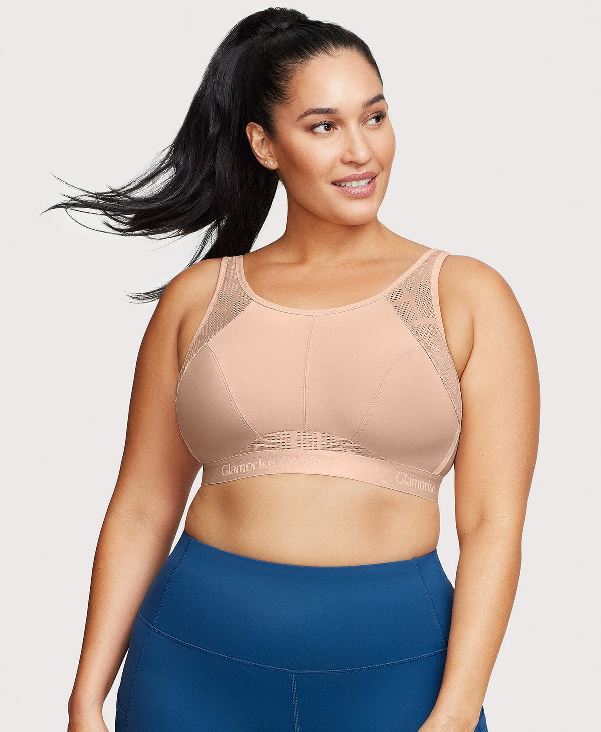 No-Sweat Mesh Sports Bra