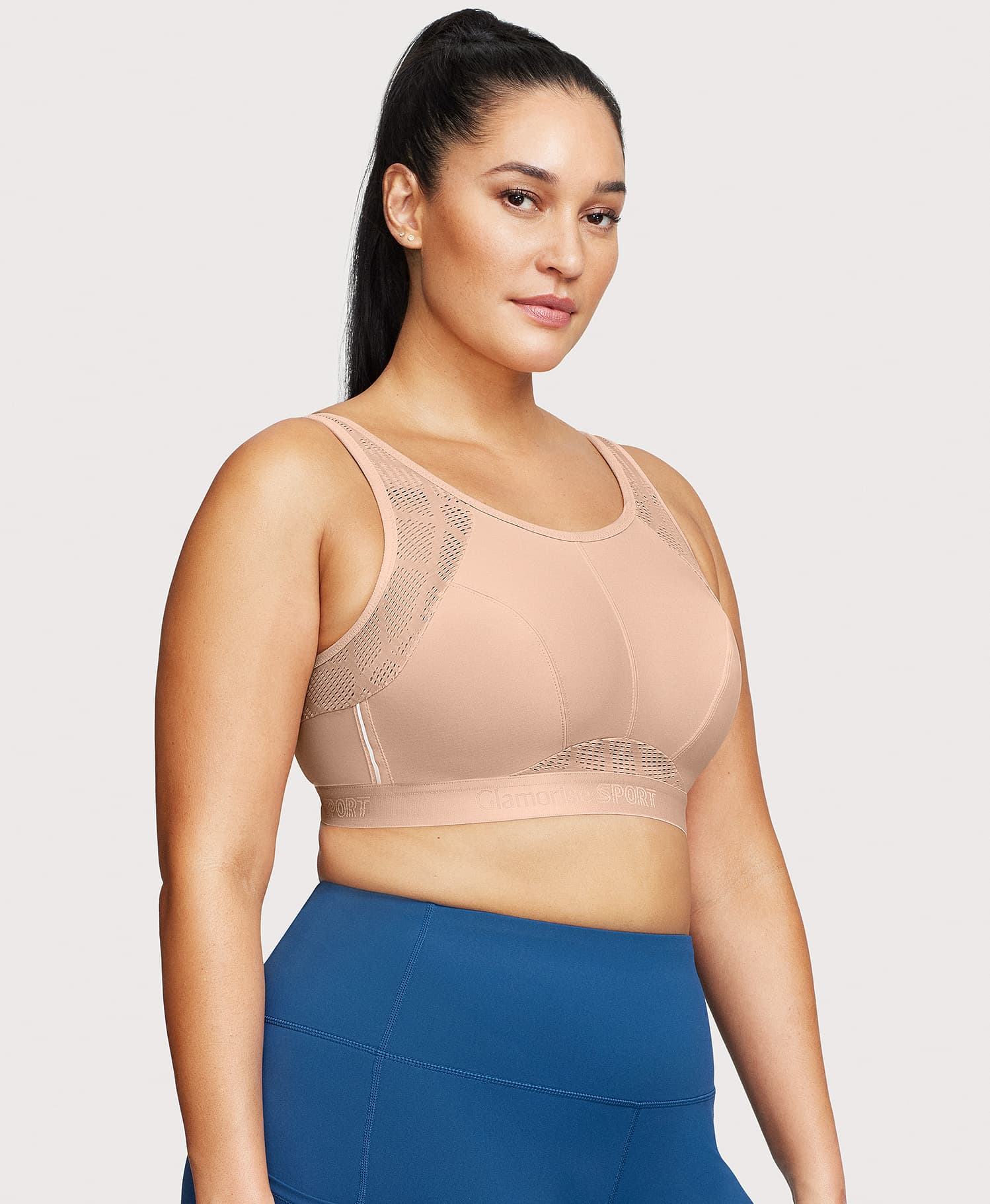 No-Sweat Mesh Sports Bra