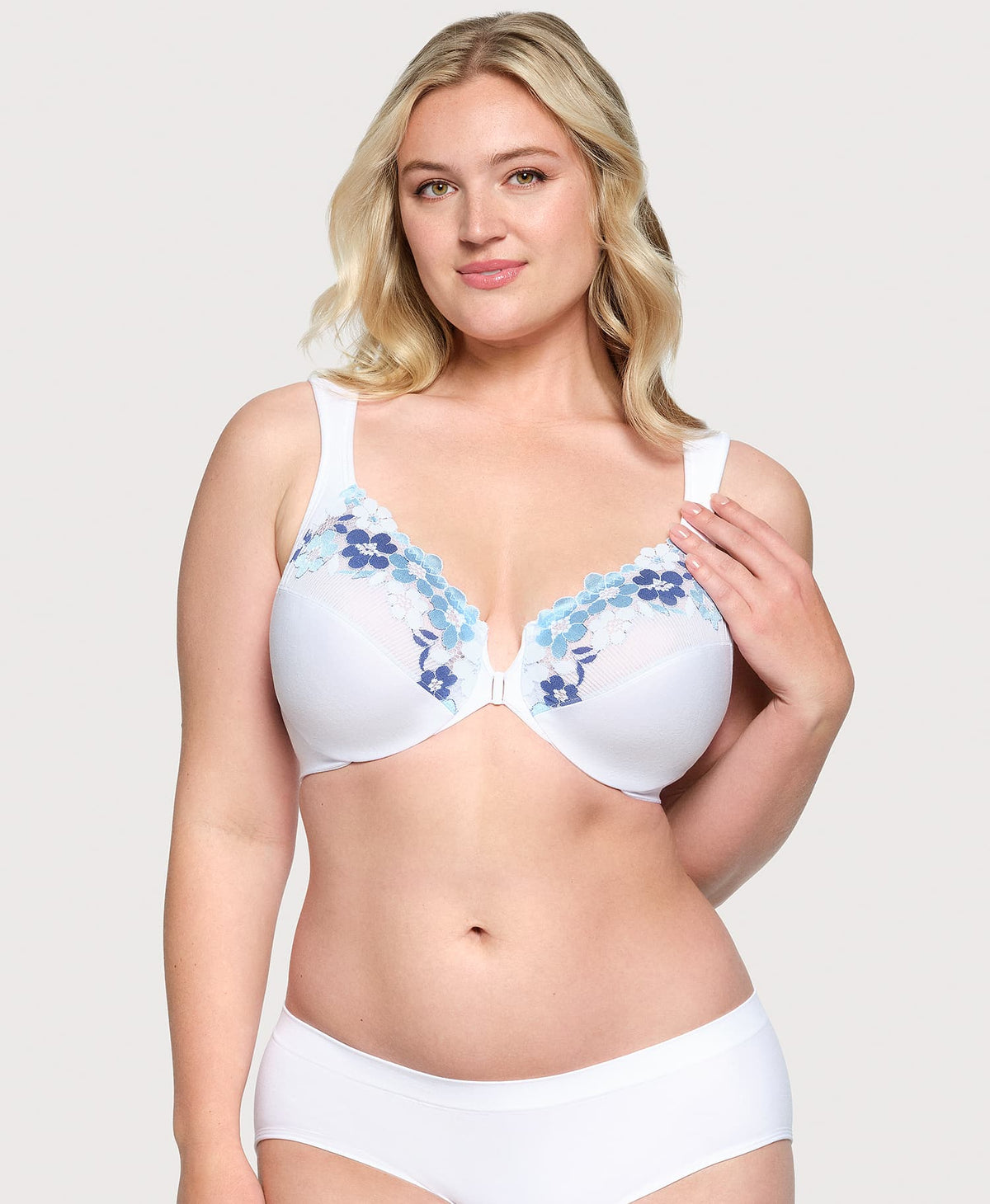 Front-Closure Cotton WonderWire Bra