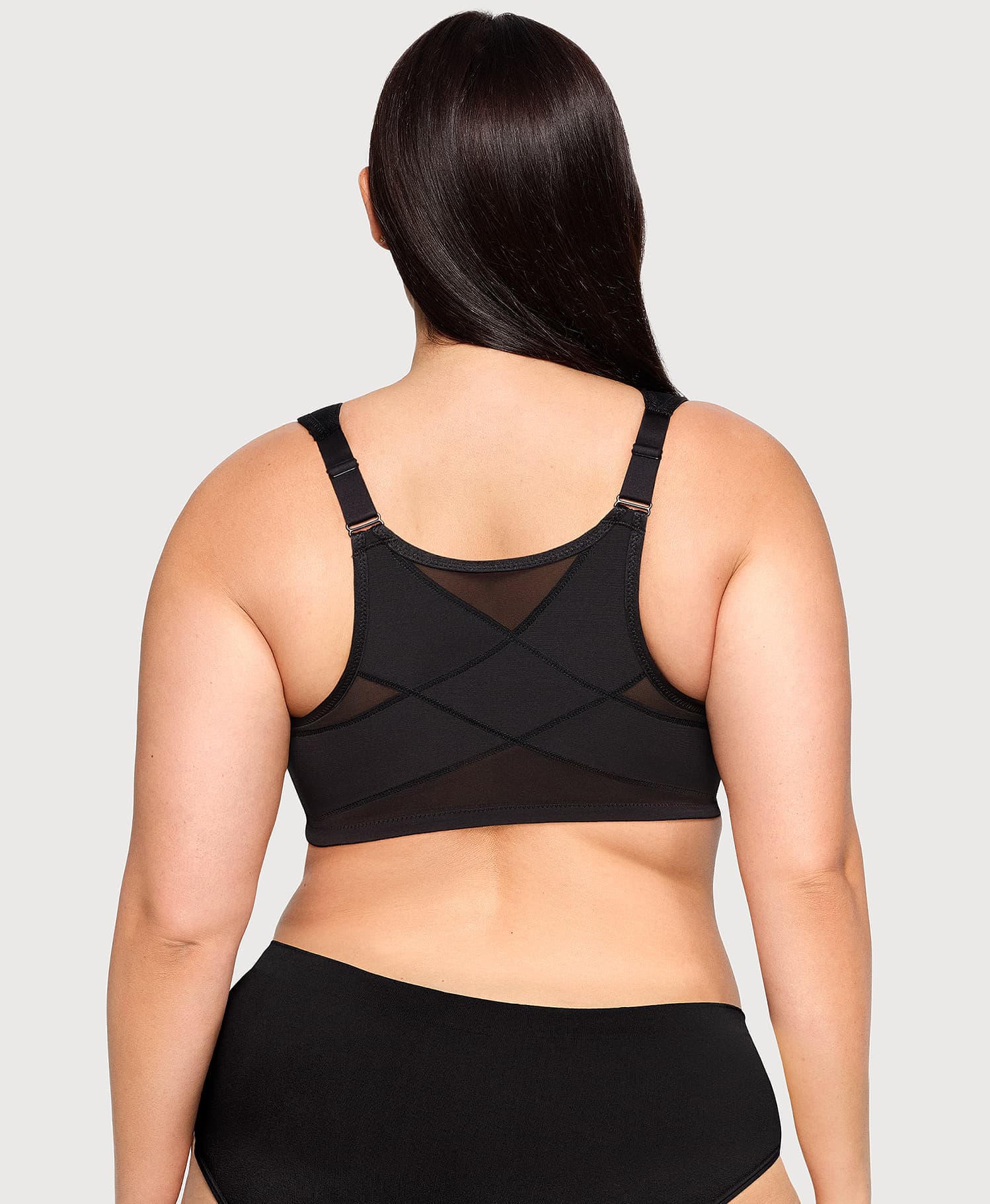 Front-Closure Posture Back WonderWire Lace Bra