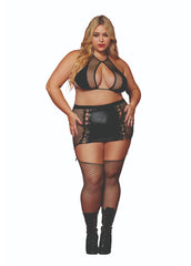 Dreamgirl Bralette And Garter Skirt Set