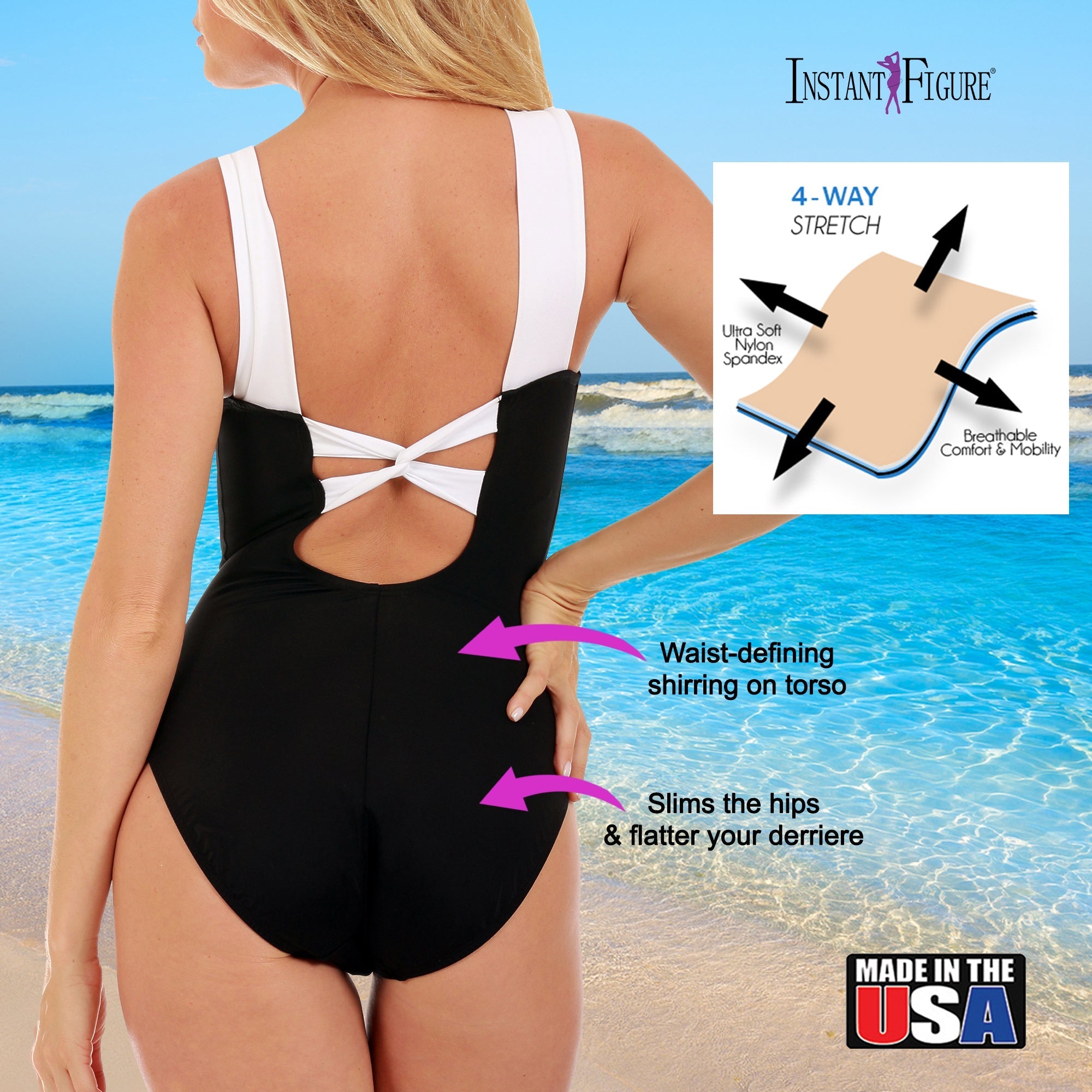 InstantFigure Knotted Swimsuit