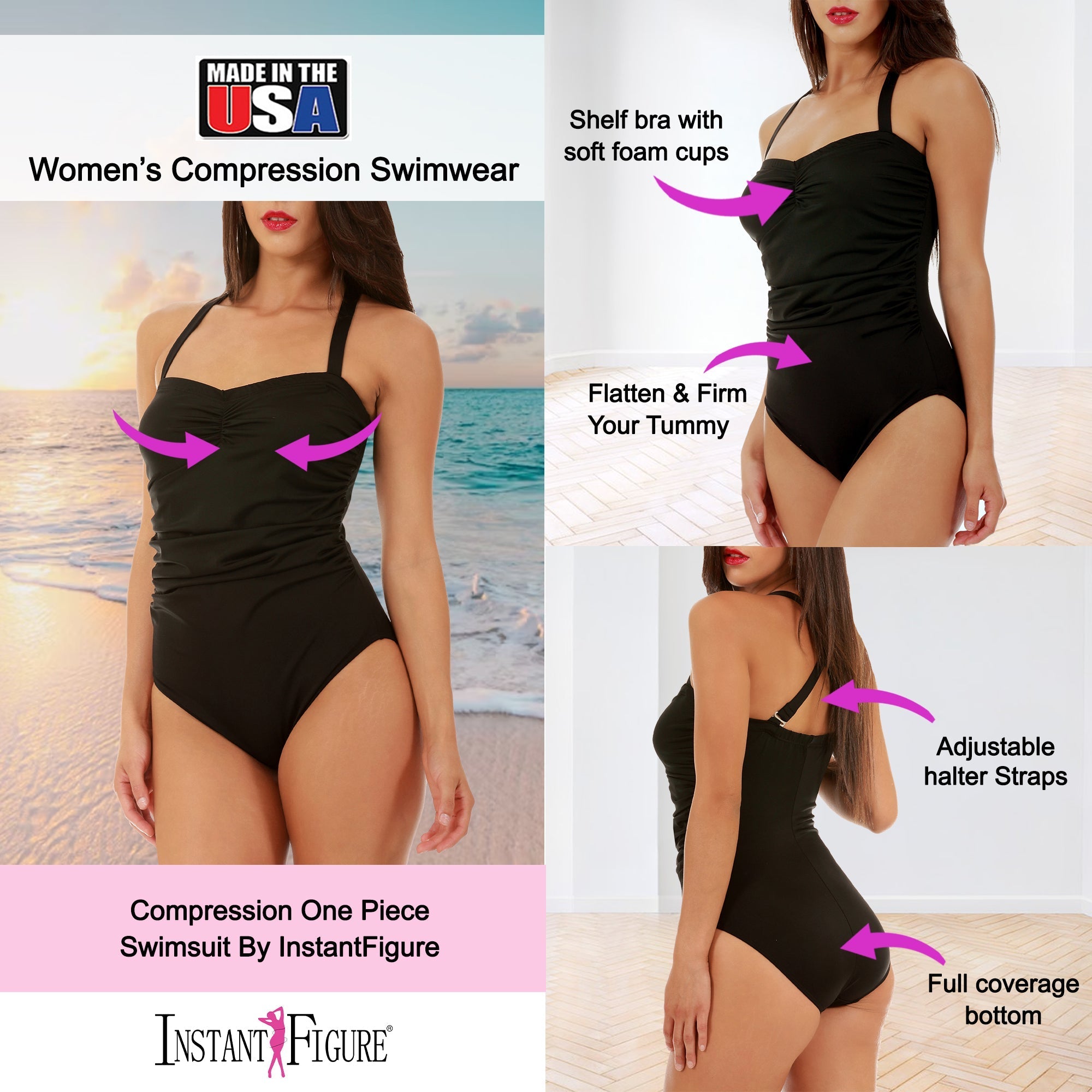 InstantFigure Halter Swimsuit