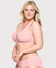 T Back Lace Panel Comfort Bra