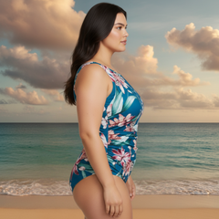 InstantFigure Orchid High Neck Swimsuit