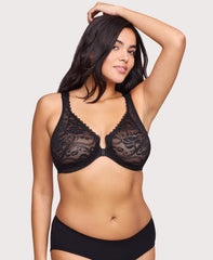 Front-Closure Stretch Lace WonderWire Bra