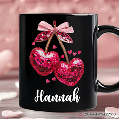 Cherry Heart Ceramic Mug