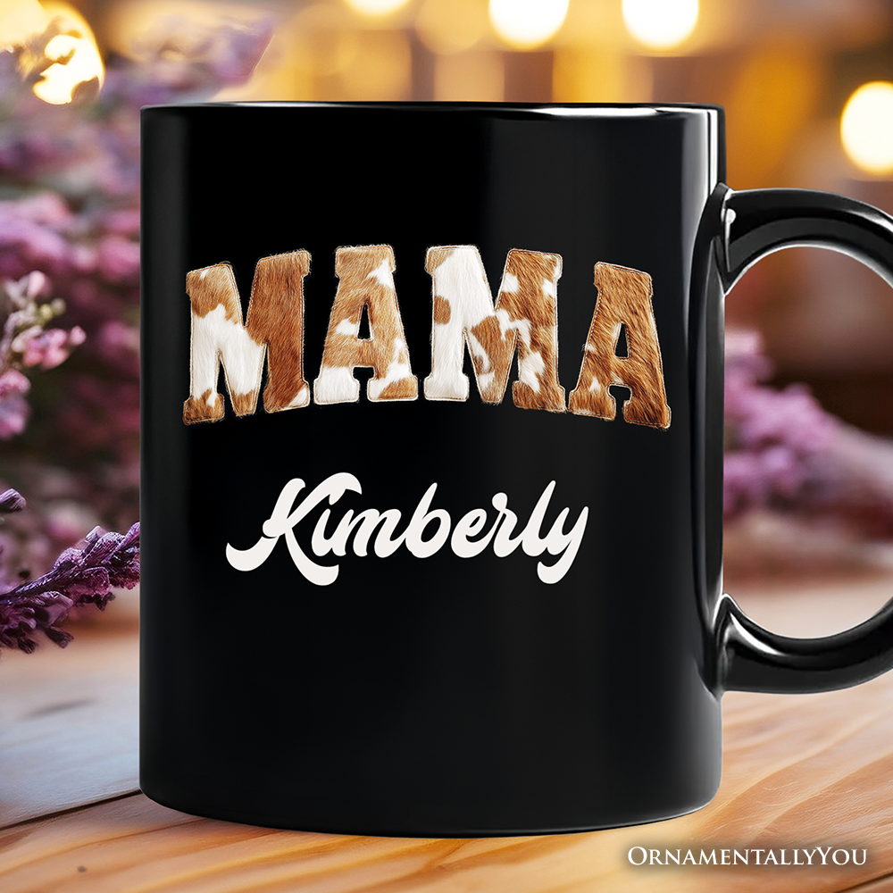 Cow Print Mama Ceramic Mug