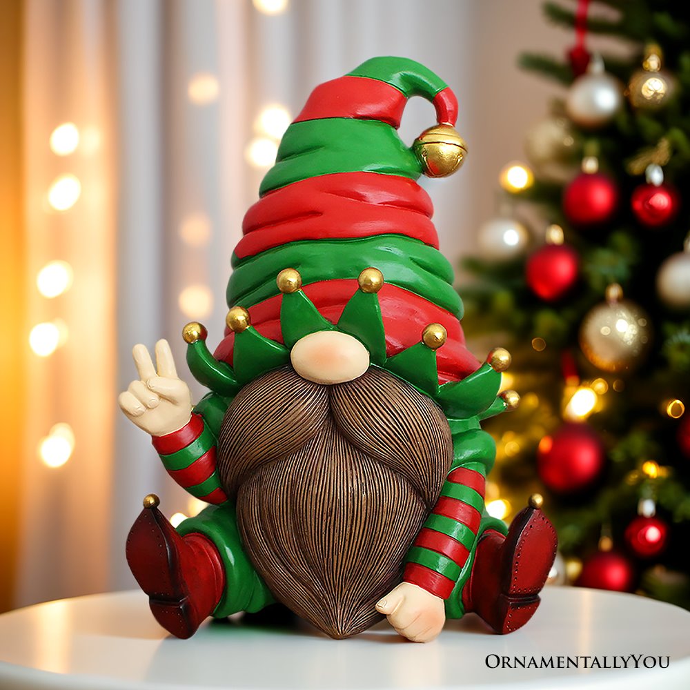 Cheerful Elf Gnome Figurine