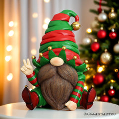 Cheerful Elf Gnome Figurine