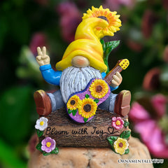 Bloom With Joy Garden Gnome Figurine