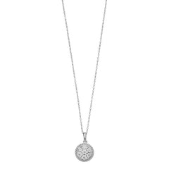 0.25 Carat Lab Grown Diamond Cluster Pendant Necklace