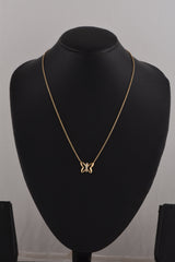 0.10 Carat Lab Grown Diamond Butterfly Necklace