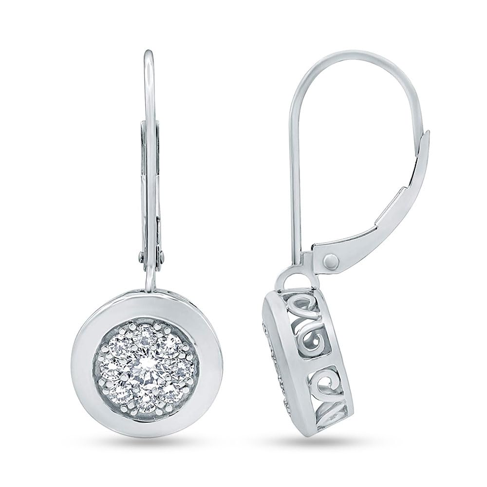 0.65 Carat Lab Grown Diamond Dangle Earrings Gift Box Set