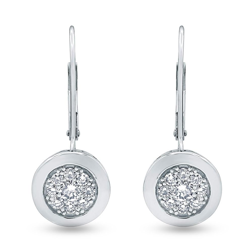 0.65 Carat Lab Grown Diamond Dangle Earrings Gift Box Set