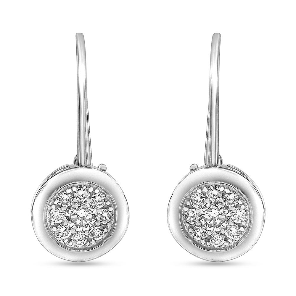 0.50 Carat Lab Grown Diamond Dangle Earrings Gift Box Set