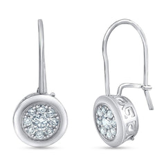 0.50 Carat Lab Grown Diamond Dangle Earrings Gift Box Set