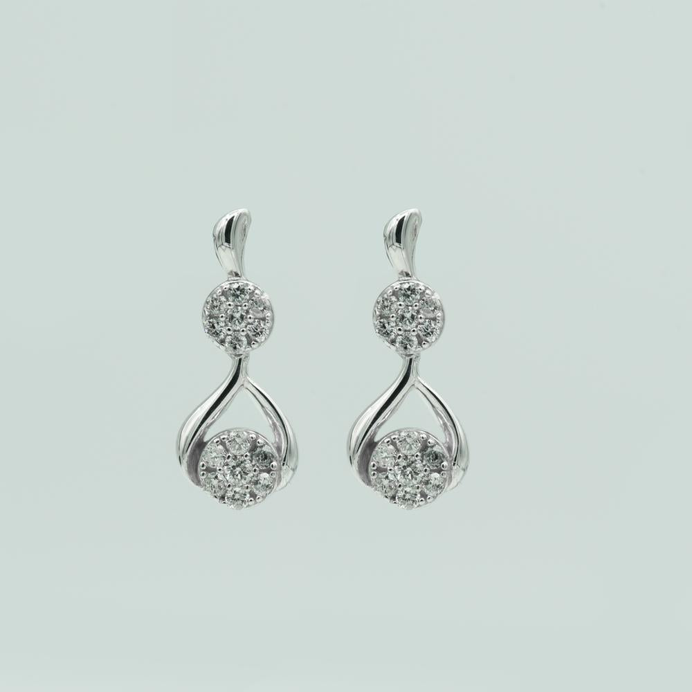 0.50 Carat Lab Grown Diamond Drop Earrings Gift Box Set