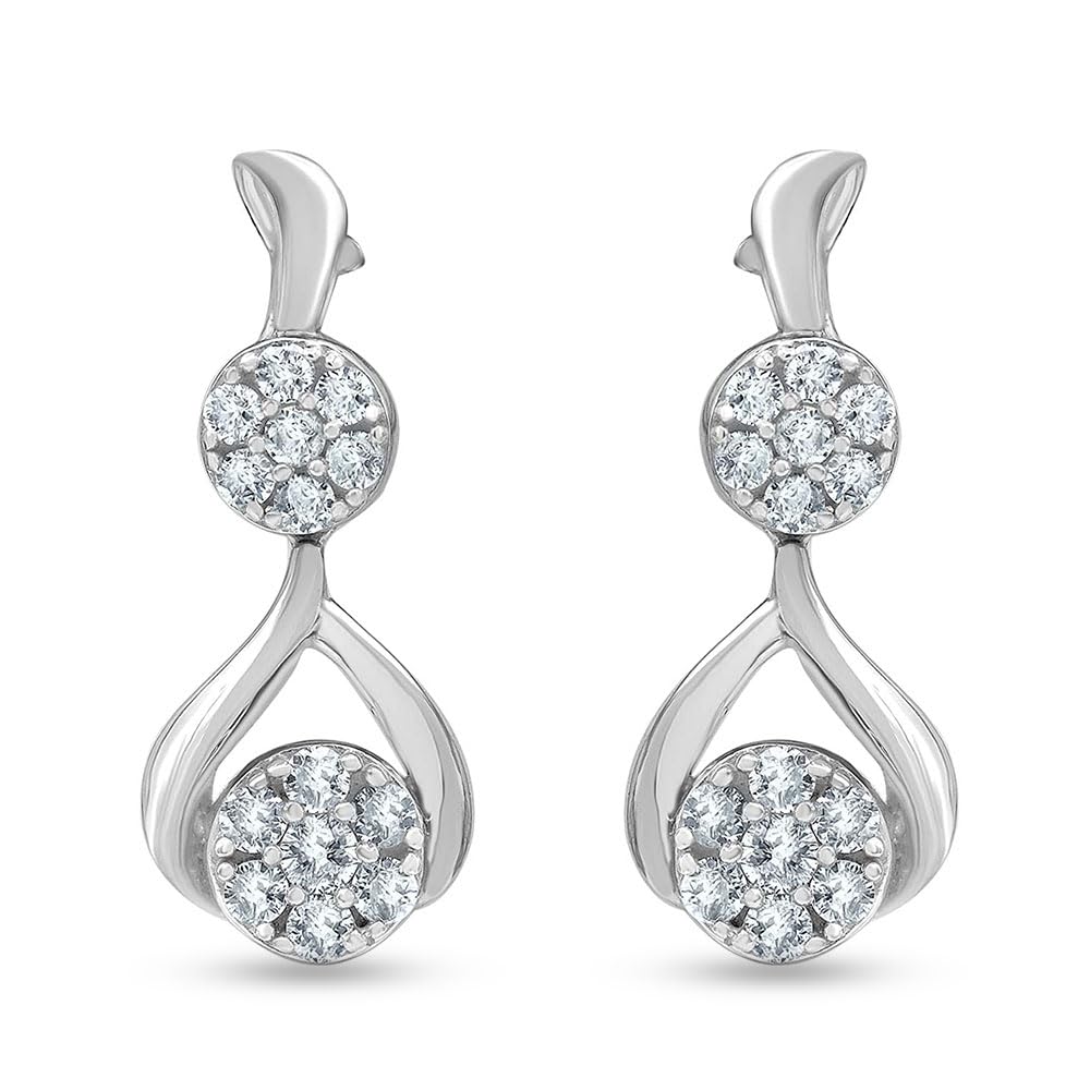 0.50 Carat Lab Grown Diamond Drop Earrings Gift Box Set