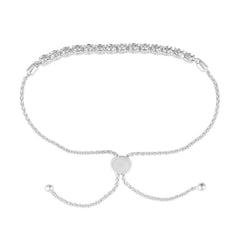 0.25 Carat Sterling Silver Lab Grown Diamond Bolo Bracelet