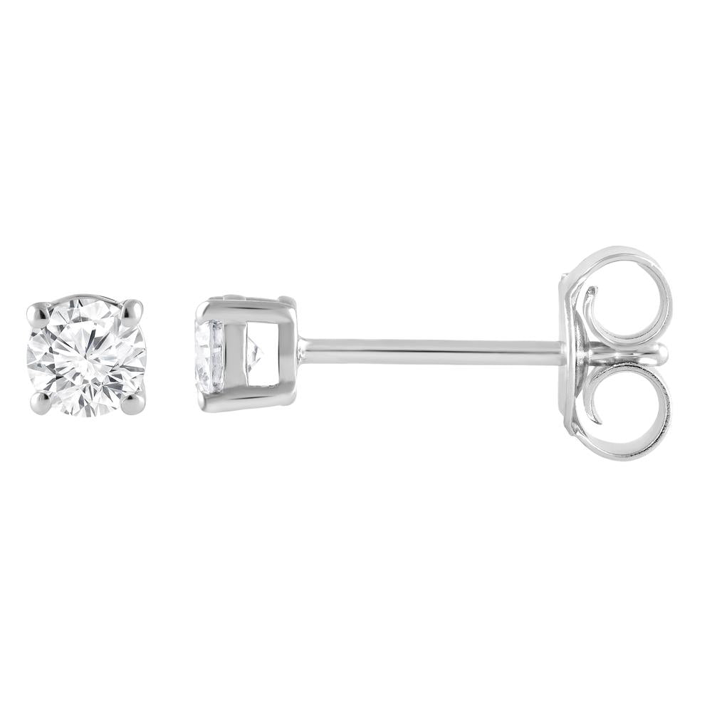 0.50 Carat Lab Grown Round Cut Diamond Stud Earrings