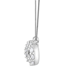 0.20 Carat Lab Grown Diamond Infinity Pendant Necklace