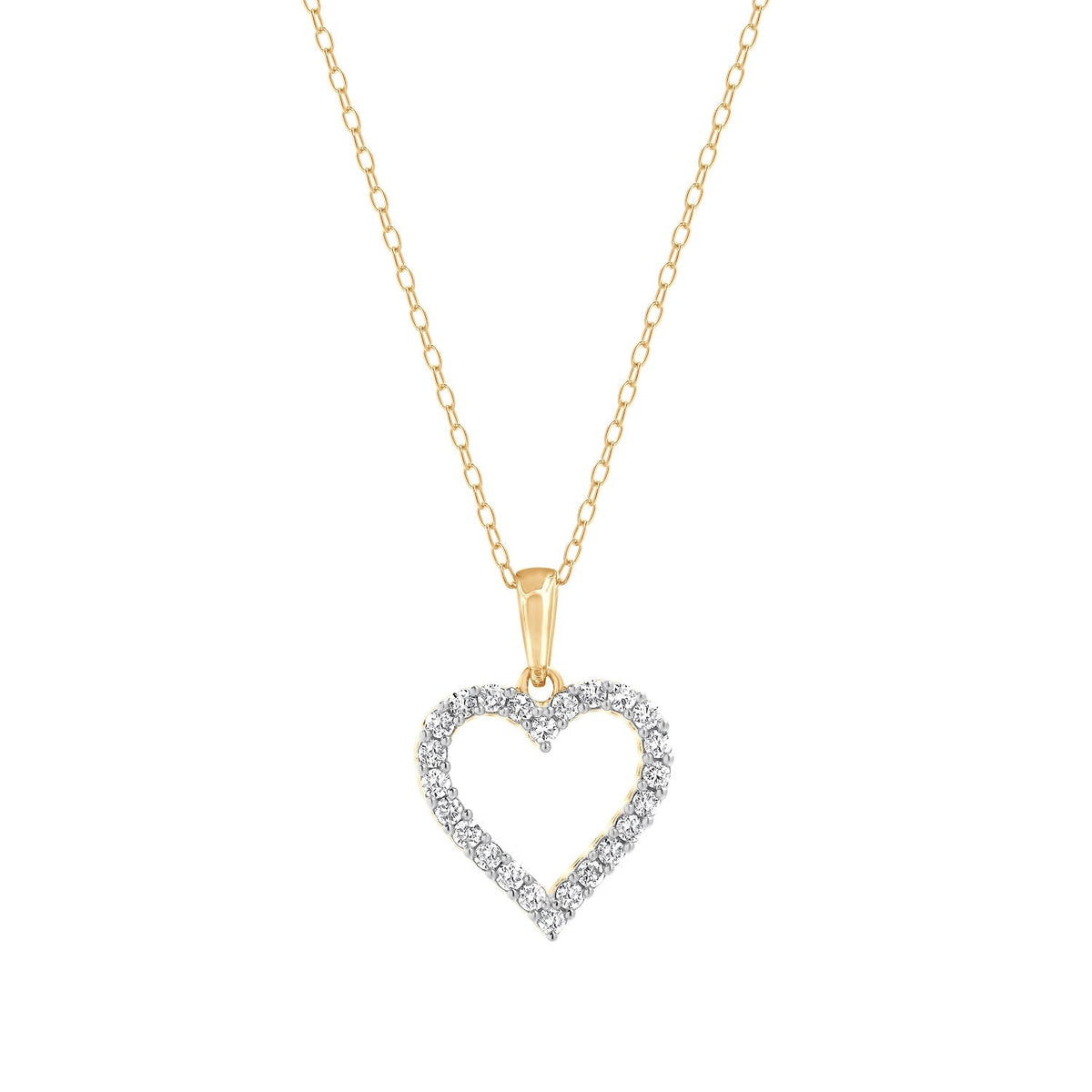 0.25 Carat Heart Lab Grown Diamond Necklace
