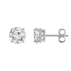 0.50 Carat Round Cut Lab Grown Diamond Stud Earrings