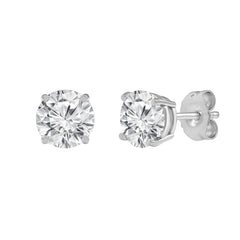 0.50 Carat Round Cut Lab Grown Diamond Stud Earrings