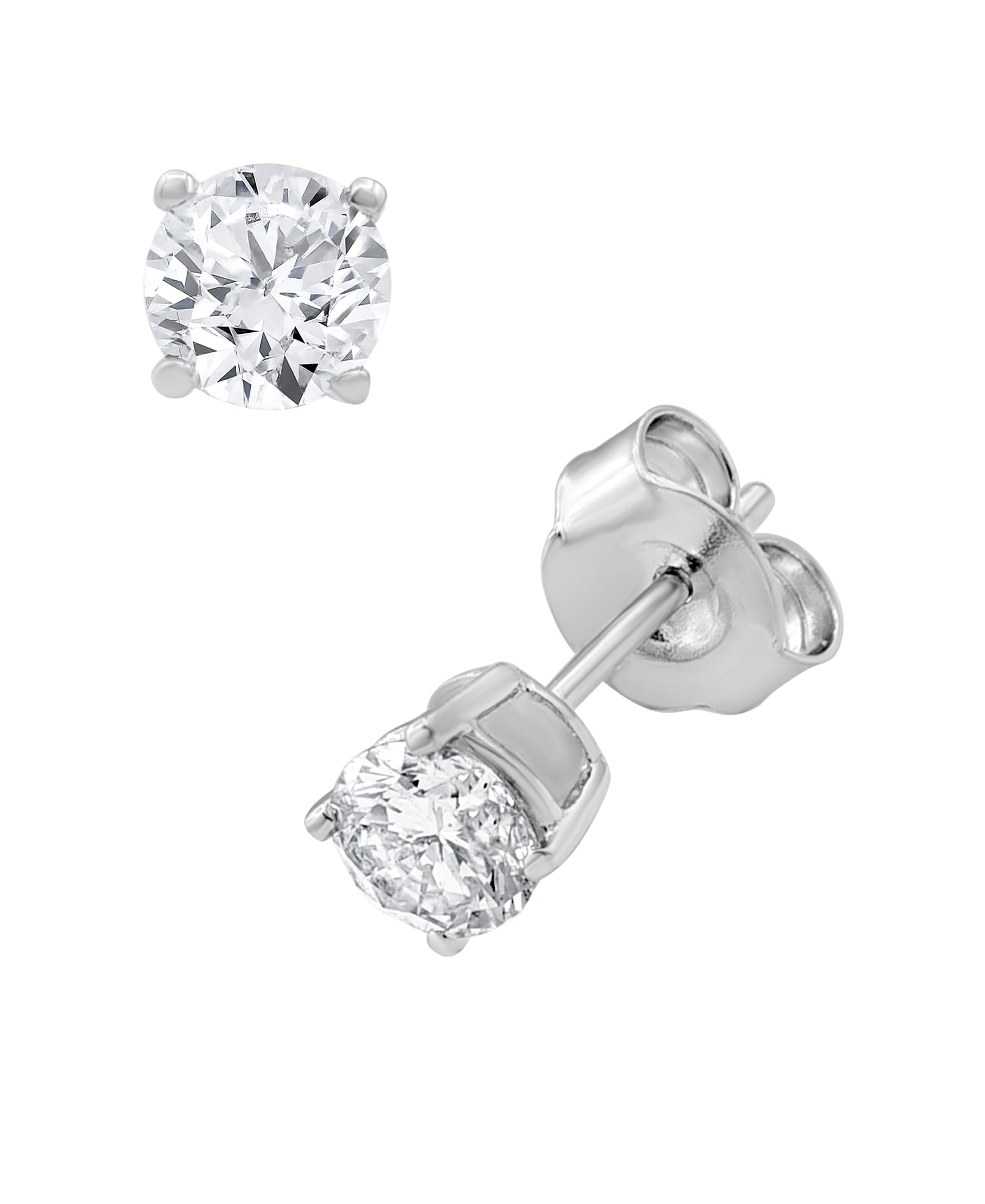 0.50 Carat Lab Grown Round Cut Solitaire Diamond Necklace Set