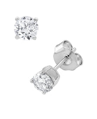 0.50 Carat Lab Grown Round Cut Solitaire Diamond Necklace Set