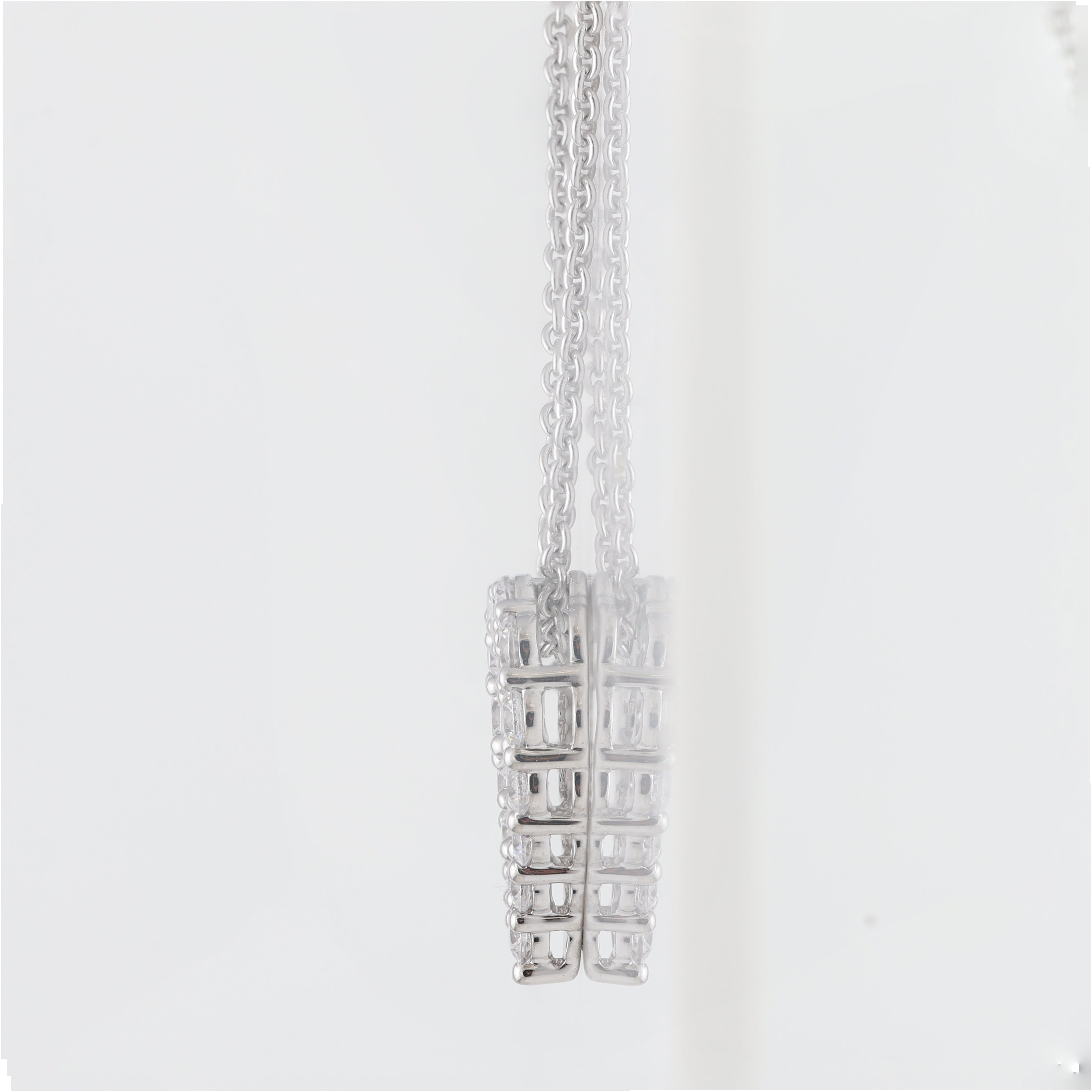 1 Carat Lab Grown Diamond Heart Sterling Silver Necklace