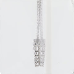 1 Carat Lab Grown Diamond Heart Sterling Silver Necklace