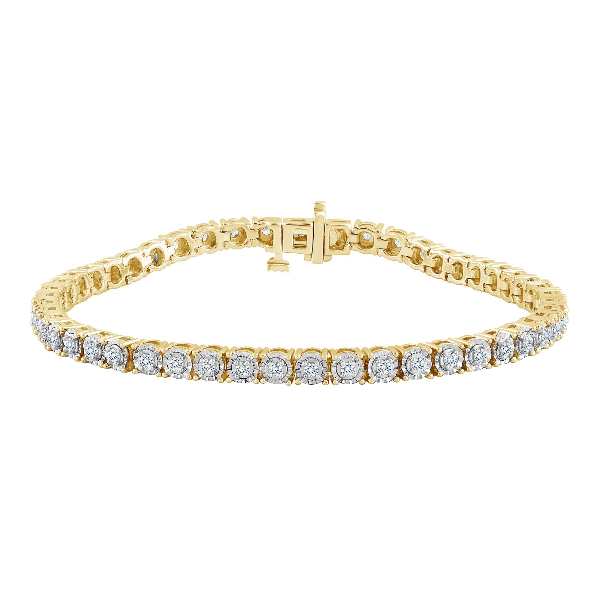 1 Carat Round Lab Grown Diamond Tennis Bracelet