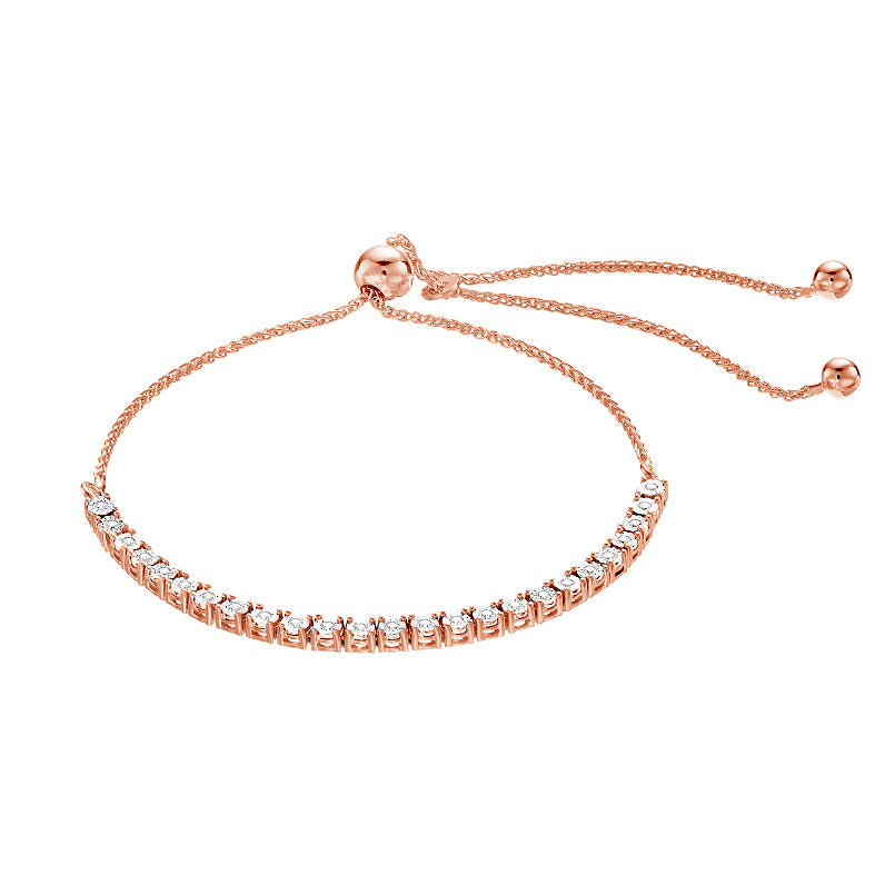 0.25 Carat Lab Grown Diamond Bolo Bracelet