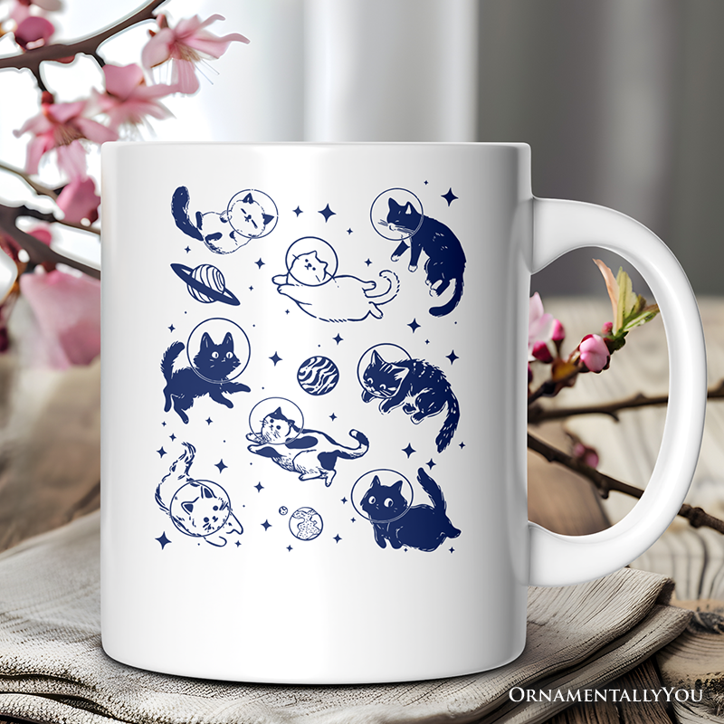 Cats In Space Ceramic Mug