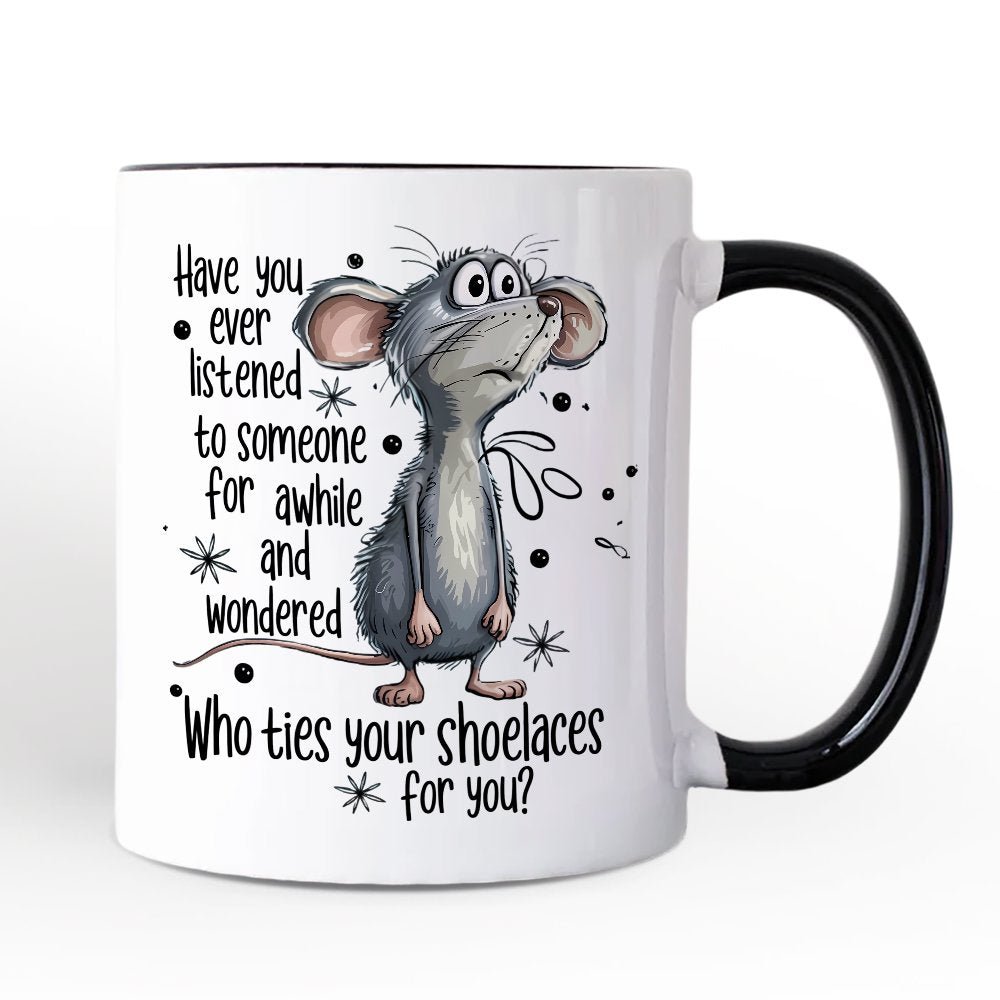 Who Ties Your Shoelaces Mug